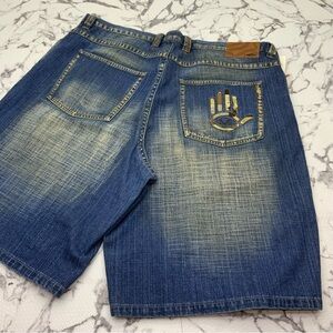 Men's Miskeen Dirty Vintage Blue Denim Shorts